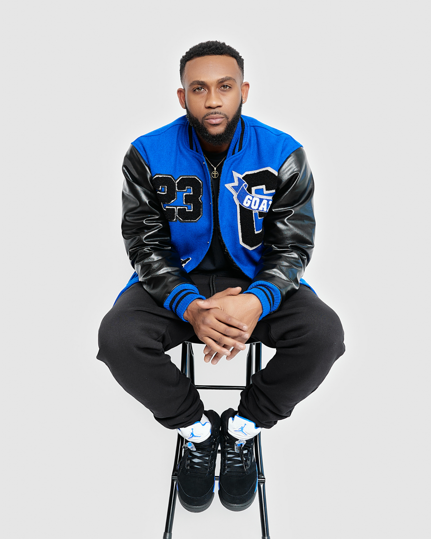 Vintage Wool Varsity Jacket (Racer Blue)