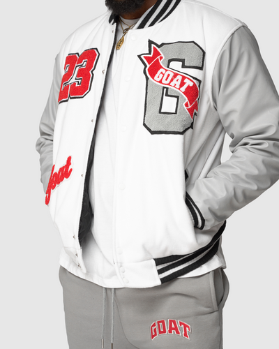 Vintage Varsity Jacket (Cement)