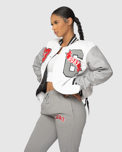 Vintage Varsity Jacket (Cement)