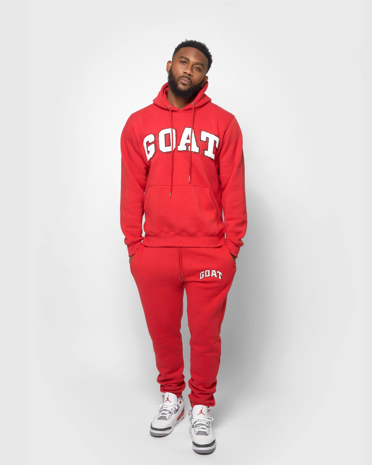 Arch Logo Chenille Sweatsuit (Fire Red)