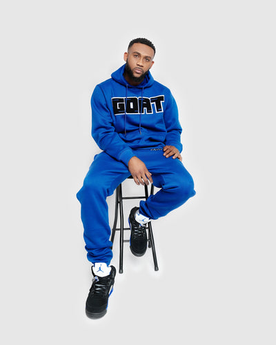 GOAT Classic Chenille Sweatsuit (Racer Blue)