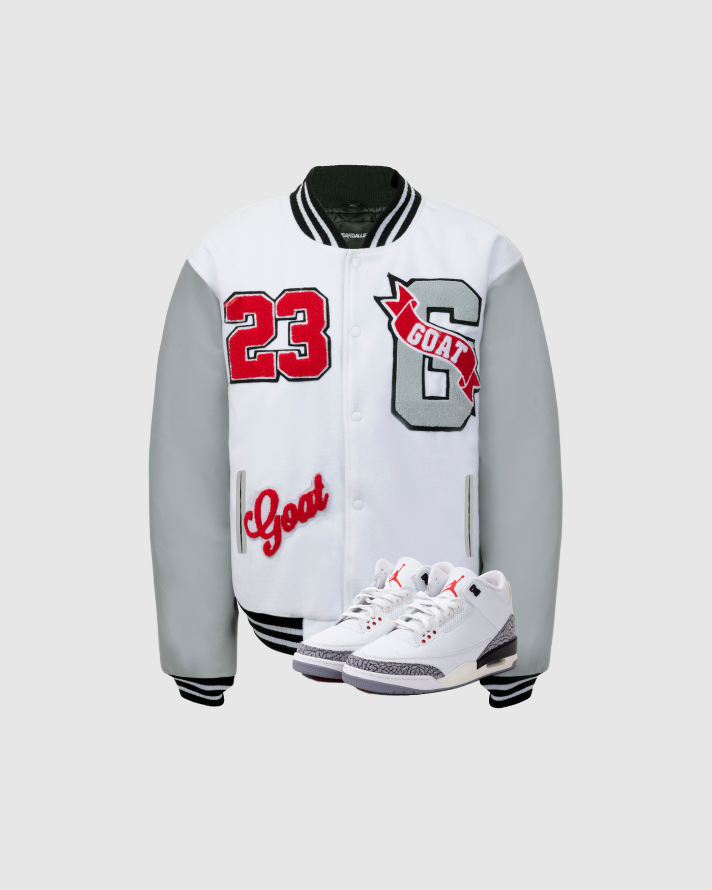 Vintage Varsity Jacket (Cement)