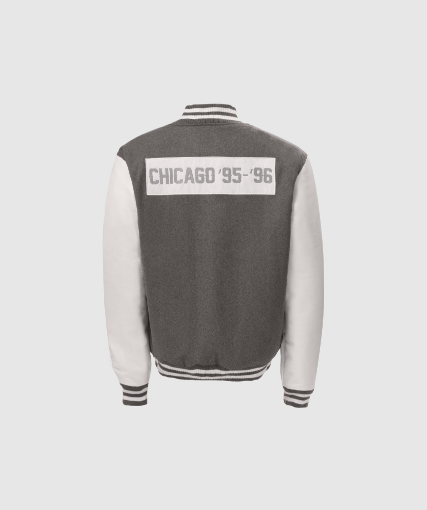 Vintage Wool Varsity Jacket (Cool Grey)